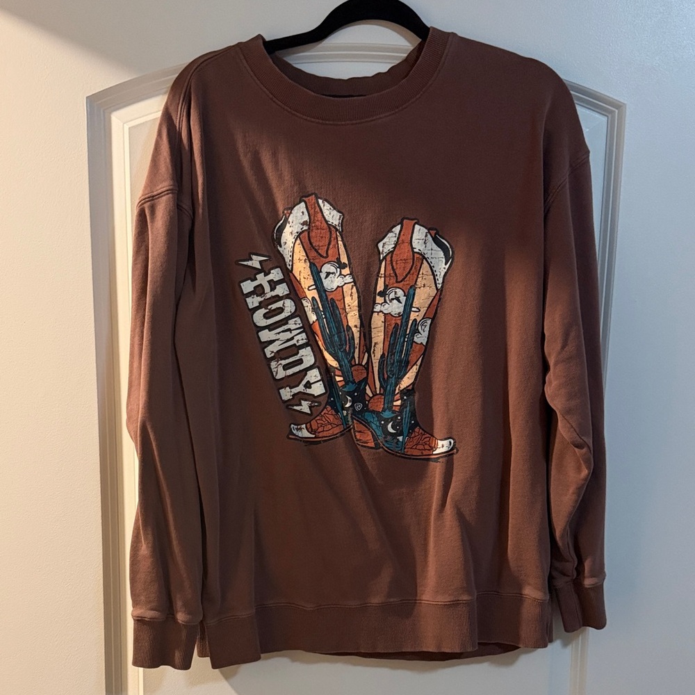 Rock & Roll Denim “Howdy” Women’s Crewneck
